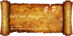 Göbel Patrik névjegykártya